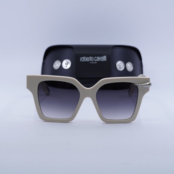 Final Price! Roberto Cavalli SRC002S 09X7 Beige/Grey Sunglasses - Picture 3 of 10